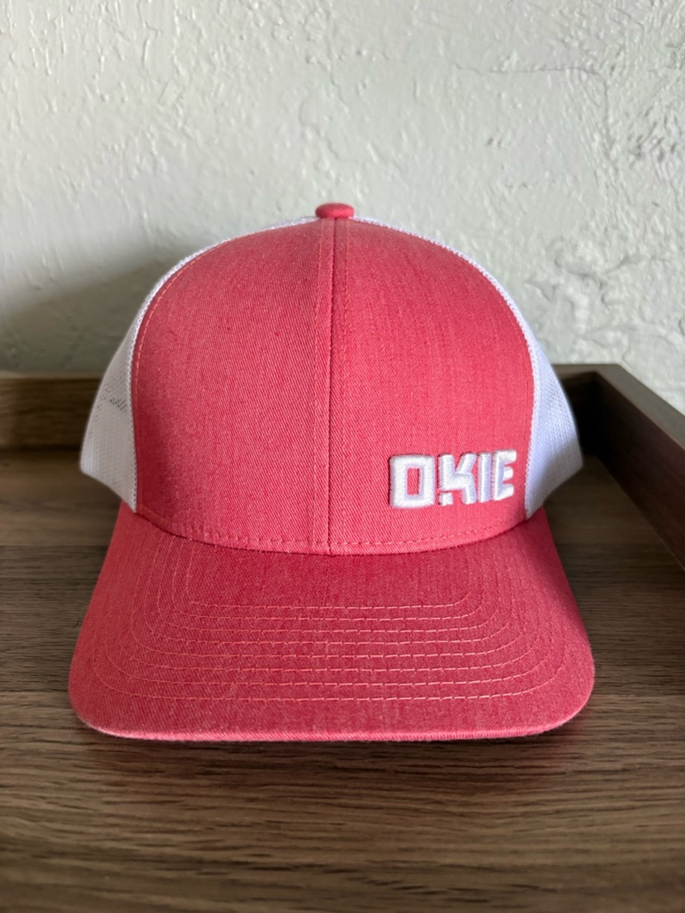 Okie Trucker Hat - Red and White